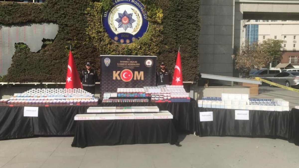 İstanbul’da 200 milyon liralık kaçak ilaç yakalandı