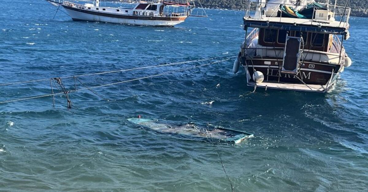 Bodrum’da fırtına! Ağaçlar devrildi, balıkçı teknesi battı