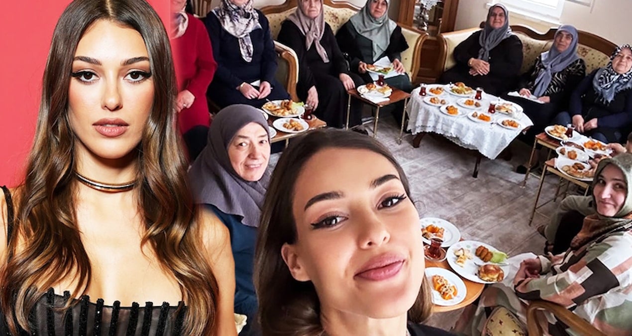 Dilan Çiçek Deniz anneannesinin altın gününe katıldı
